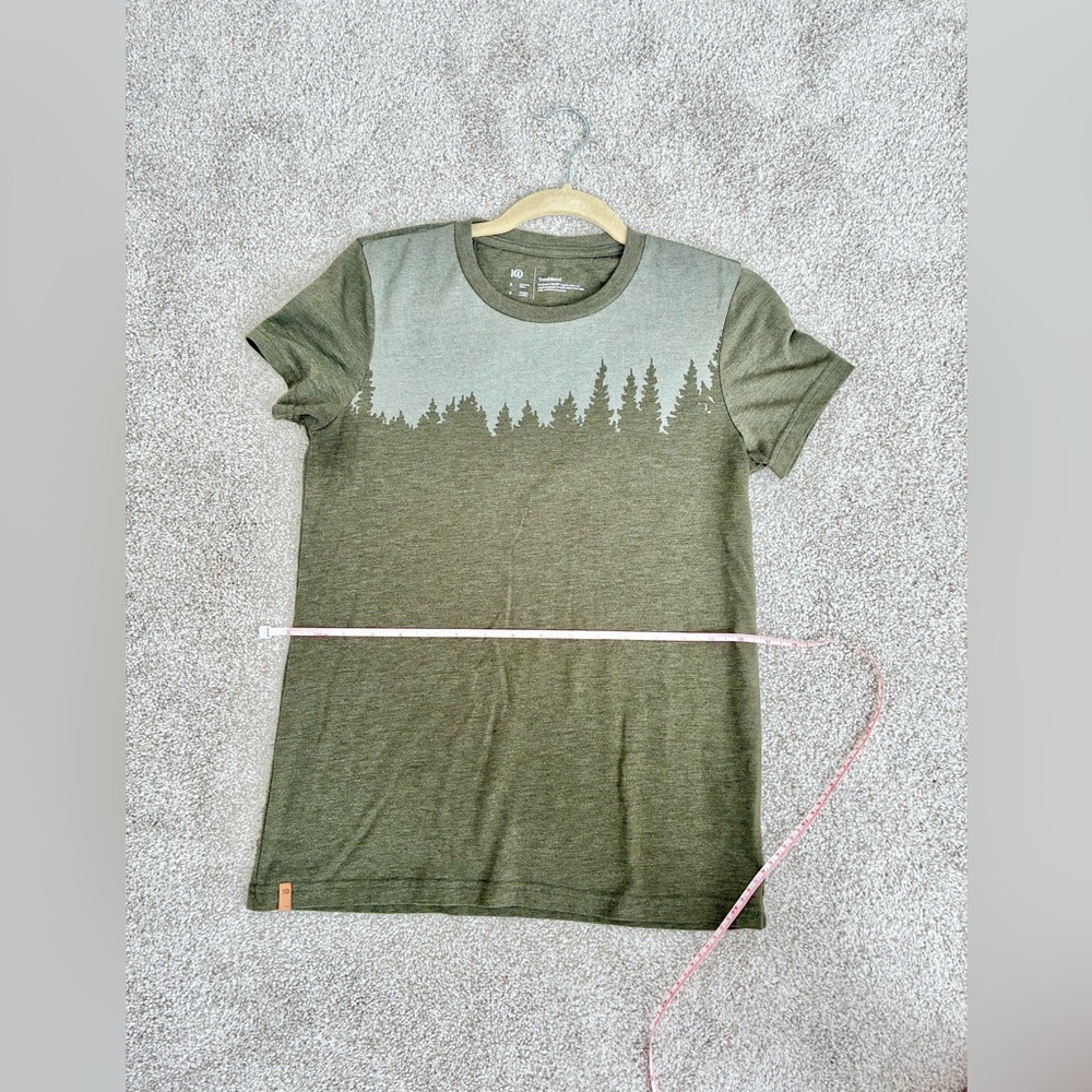 Tentree TreeBlend Forest Graphic Tee Green Crew Neck T-Shirt | Size Small - Picture 4 of 10